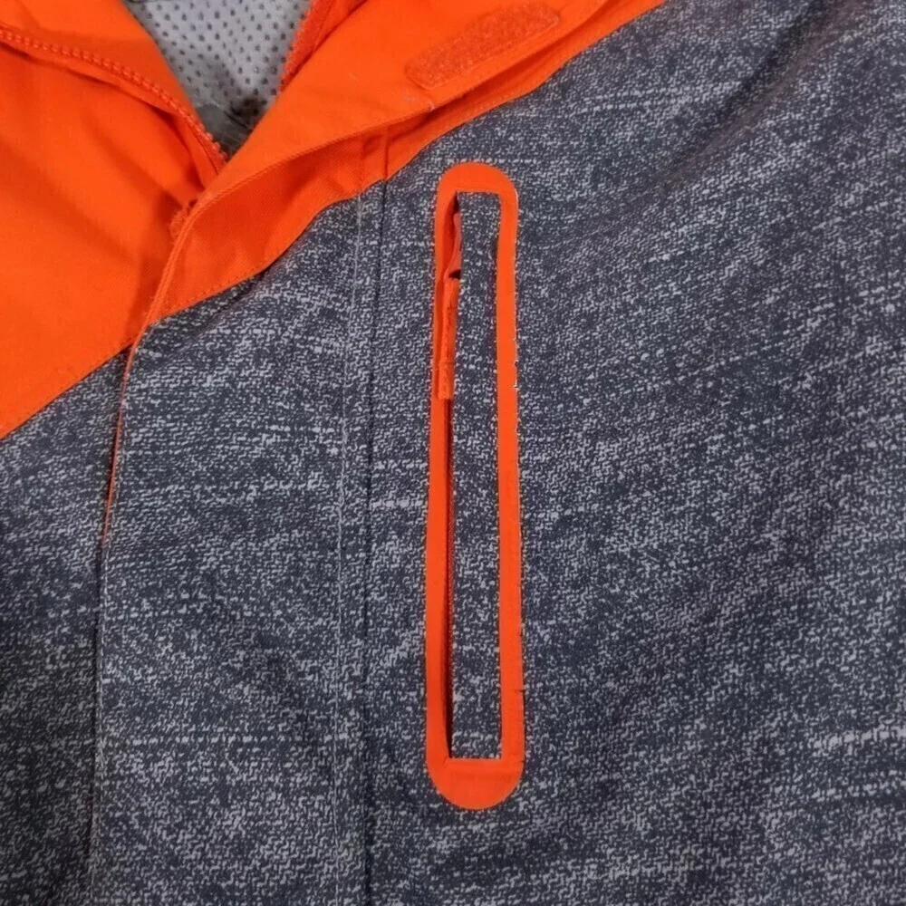 Billabong Waterproof 15k Insulated Hoodie Snow Jacket Mens Large Gorpcore Orange - Picture 3 of 13